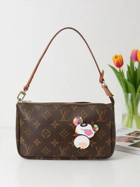 Louis Vuitton Brown Monogram Pochette Accessoires Shoulder Bag
